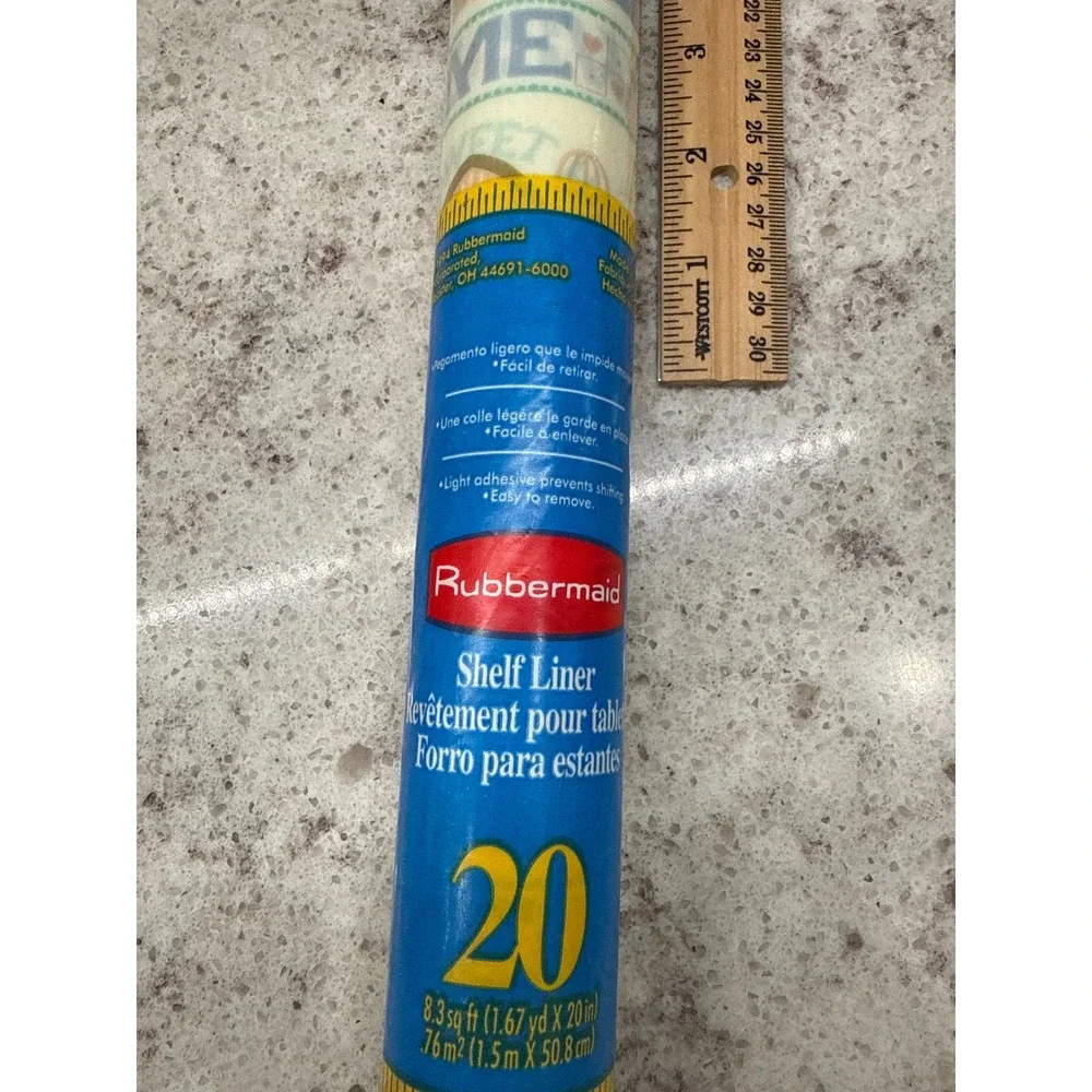 Rubbermaid Vintage 1989 Shelf Liner Home Sweet Home Country 20in x 1.67yd Roll